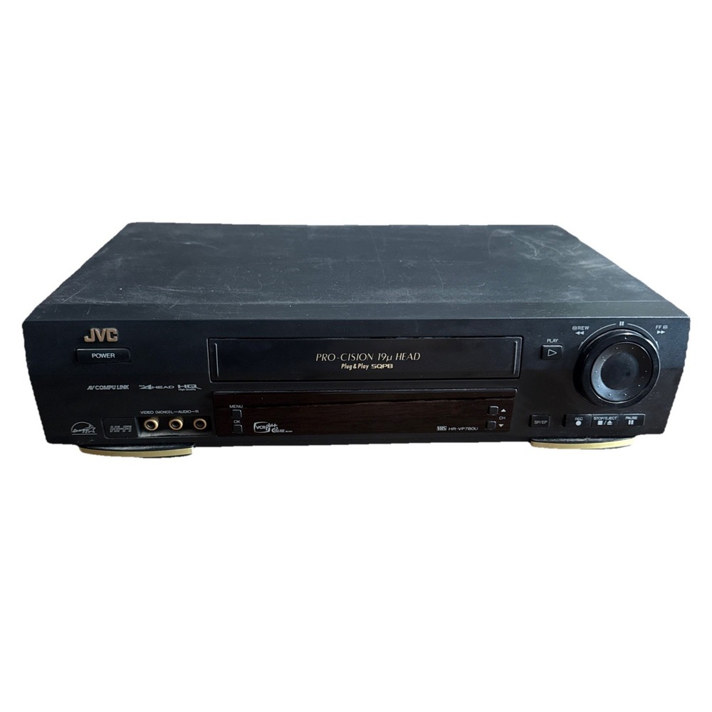 JVC HR-VP780U Pro-Cision 4 Head VCR VHS Video Cassette Recorder TESTED No Remote